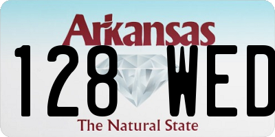 AR license plate 128WED