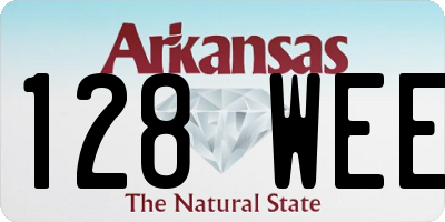 AR license plate 128WEE