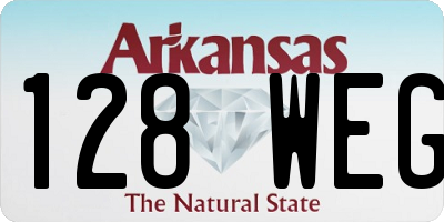 AR license plate 128WEG