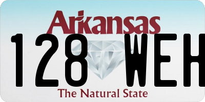 AR license plate 128WEH