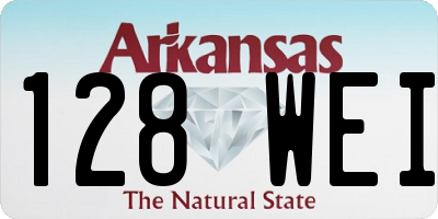 AR license plate 128WEI