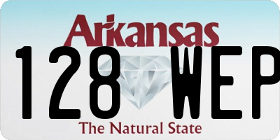 AR license plate 128WEP