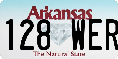AR license plate 128WER