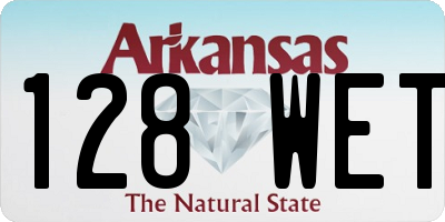 AR license plate 128WET
