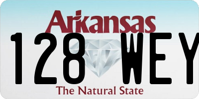 AR license plate 128WEY