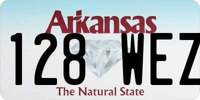 AR license plate 128WEZ