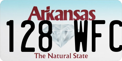 AR license plate 128WFC