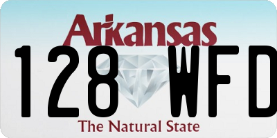 AR license plate 128WFD
