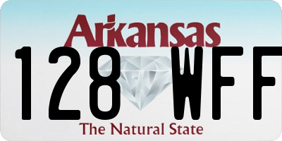 AR license plate 128WFF