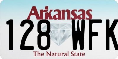 AR license plate 128WFK