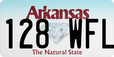 AR license plate 128WFL