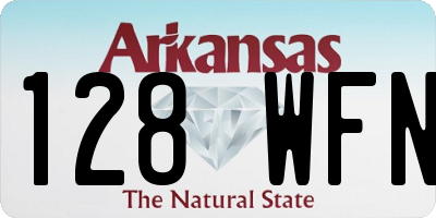 AR license plate 128WFN