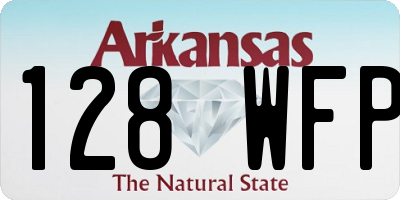 AR license plate 128WFP