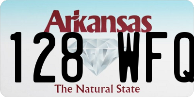 AR license plate 128WFQ