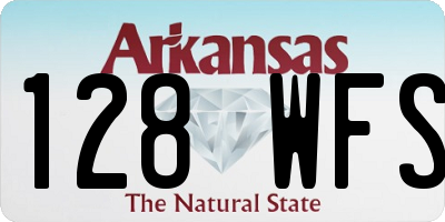 AR license plate 128WFS