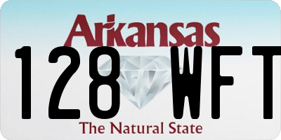AR license plate 128WFT