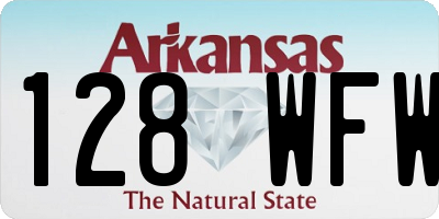 AR license plate 128WFW
