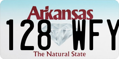AR license plate 128WFY
