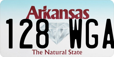AR license plate 128WGA