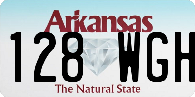 AR license plate 128WGH