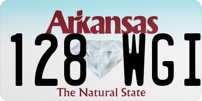 AR license plate 128WGI