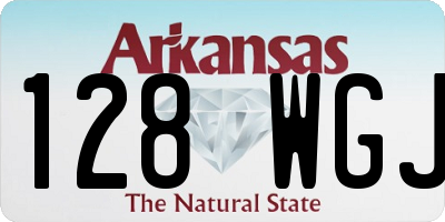 AR license plate 128WGJ