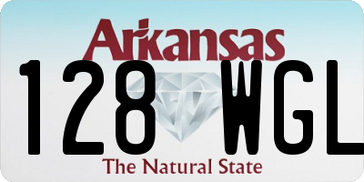 AR license plate 128WGL