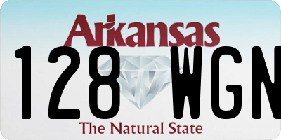 AR license plate 128WGN