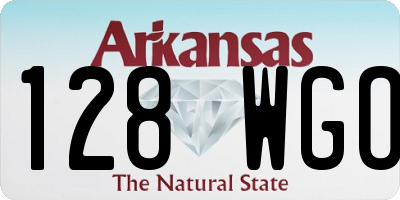AR license plate 128WGO