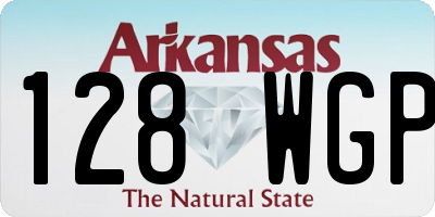 AR license plate 128WGP