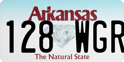 AR license plate 128WGR