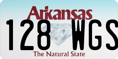 AR license plate 128WGS