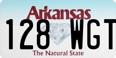 AR license plate 128WGT