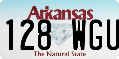 AR license plate 128WGU