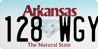 AR license plate 128WGY