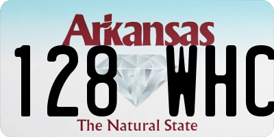 AR license plate 128WHC