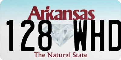 AR license plate 128WHD