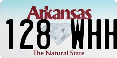 AR license plate 128WHH