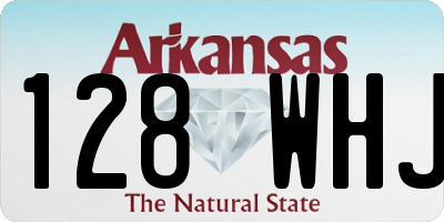 AR license plate 128WHJ