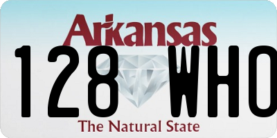 AR license plate 128WHO