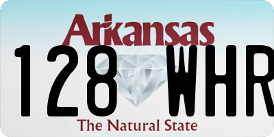 AR license plate 128WHR