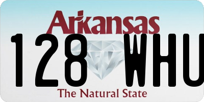 AR license plate 128WHU