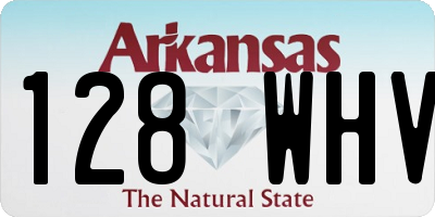 AR license plate 128WHV