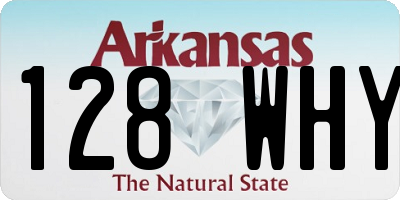 AR license plate 128WHY
