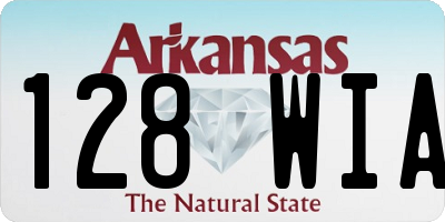 AR license plate 128WIA