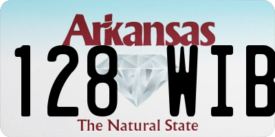 AR license plate 128WIB