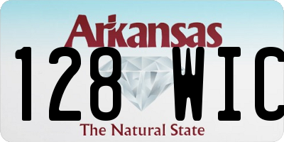 AR license plate 128WIC