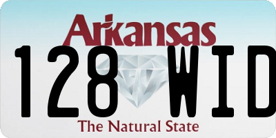 AR license plate 128WID