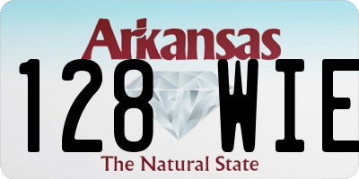 AR license plate 128WIE
