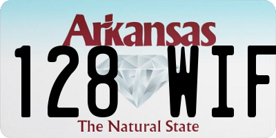 AR license plate 128WIF